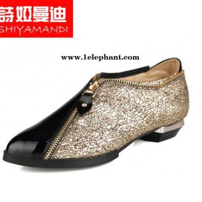 2015新款女新品**平跟鞋套脚品质2015新款优雅图3