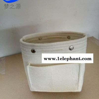 毛毡化妆包创意批发多功能杂物手提收纳袋毛毡包中包可订制LOGO图2