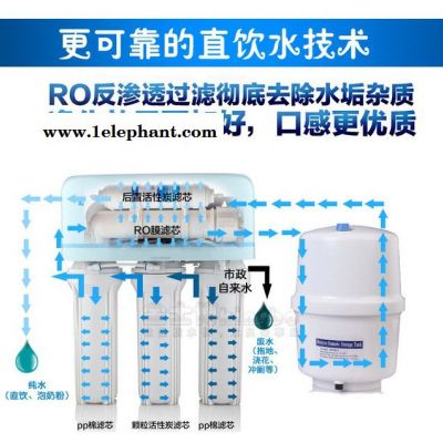 金士博翔龙版防尘罩纯水机家用直饮机厨房自来水净水机50G加仑反渗透纯净水过滤器自吸泵版图4
