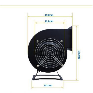 林秀/LNXIUCH离心风机多翼式工频口罩风机400W220V小型气模拱门鼓风抽风机强力静音工业220v380v厂家