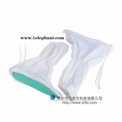 防静电高筒软底靴连体服防尘鞋套软底鞋套无尘靴透气防滑加厚软底图3