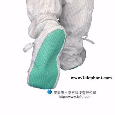 防静电高筒软底靴连体服防尘鞋套软底鞋套无尘靴透气防滑加厚软底图2