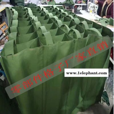 电子配件收纳袋  汽车零件帆布格子袋  工位布兜  玩具收纳袋图2