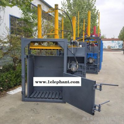 启航废料压缩打包机 结实耐用易拉罐压块机 口罩打块机图7
