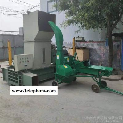 启航废料压缩打包机 结实耐用易拉罐压块机 口罩打块机图3