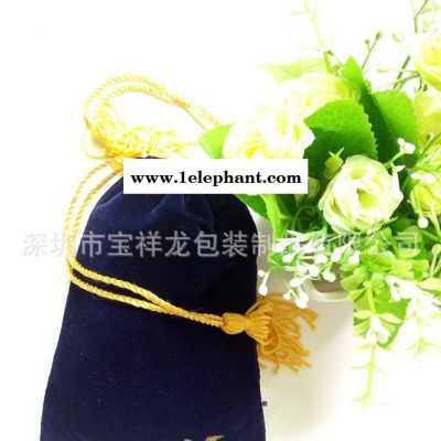 直销精美绒布袋双层内袋袋中袋流苏高端饰品收纳袋定做尺寸LOG图3