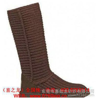 针织婴儿鞋面 纯棉鞋口 毛线针织鞋筒 提花罗纹鞋套图3