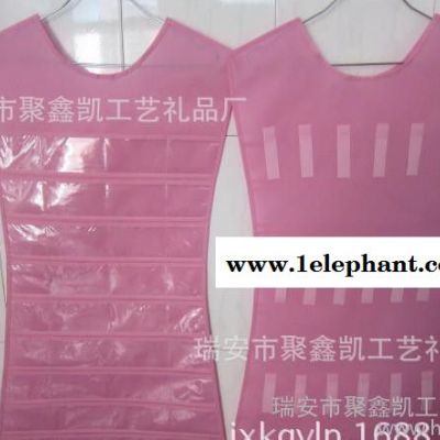 创意多层挂袋 防水无纺布收纳袋 双面饰品收纳多格首饰透明【挂袋图3