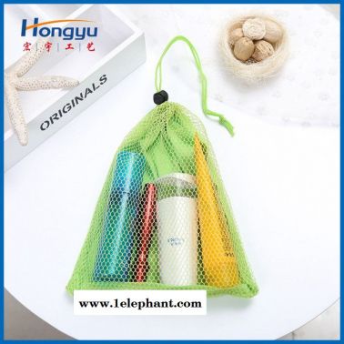 超实用网状抽绳束口万用小网袋小号收纳袋反复使用 颜色尺寸定制