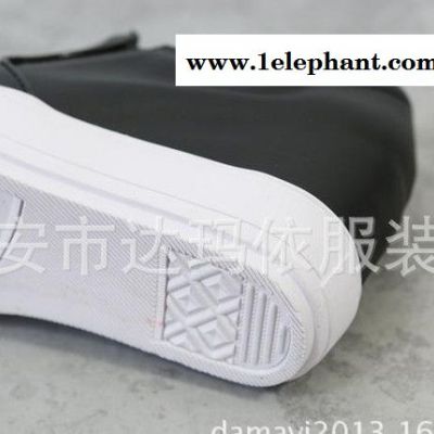 2015春夏款头层牛皮真皮单鞋坡跟女鞋套脚厚底内增高单鞋一件图3
