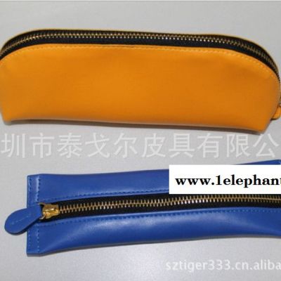 高品质厂家批发学生耐用笔袋**皮质文具袋皮革收纳袋可来样定制图3