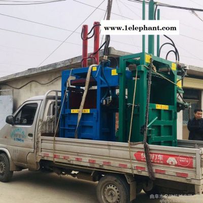 废物边角料打包机 启航一次性口罩打捆机型号 立式废料打块机图7