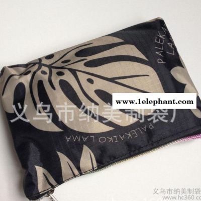 拉链折叠防水服装收纳袋 袋口附拉链 涂PVC防水层印花服装包图2