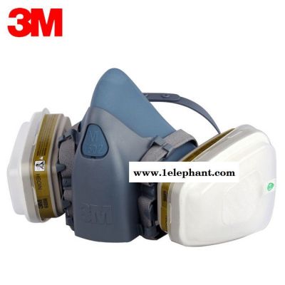 3M 7501/7502/7503 半面型防毒面具 硅胶半面具 喷漆防毒面具 防尘面具图5
