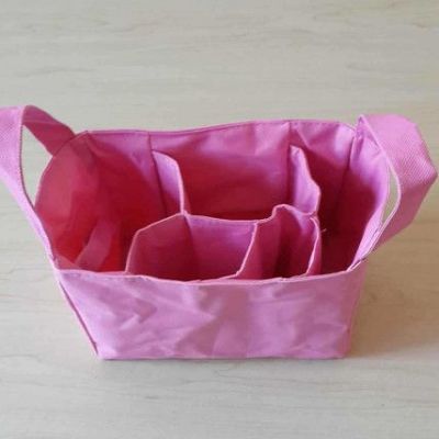 []双层加厚牛津布/小号手提式妈咪包/分隔包/收纳袋图1