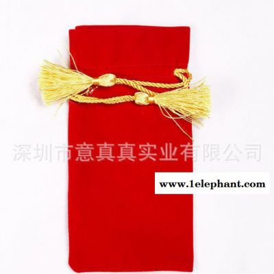 定做束口袋,定做加工束口袋,定做束口袋,黑色绒布收纳袋,图2