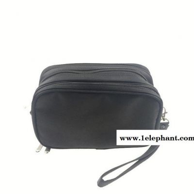 直销 时尚男士收纳包 便携式小型收纳袋 黑色简约公文袋定制图3