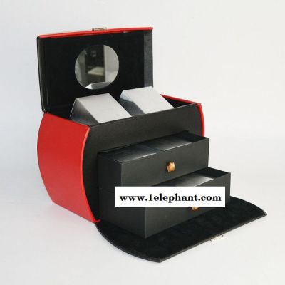 古风化妆收纳盒定制 收纳包装盒批发厂家 带锁化妆盒来图定做logo 饰品收纳箱批发图4