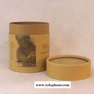 定制环保牛皮纸天地盖蜡烛包装盒三件套 精美圆形卷边蜡烛收纳盒 礼盒包装 茶叶罐 纸罐 纸管