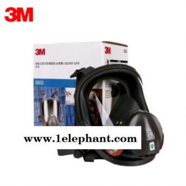 3M防毒面具全面罩呼吸器6800单面具 防异味 防尘面具防毒面罩配合滤毒盒 滤棉使用 3M劳保用品