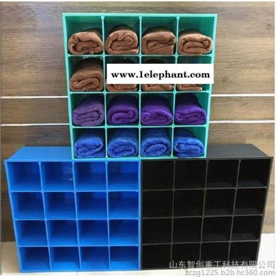 智创ZC-011型挂壁式毛巾架 理发美发店美容院壁挂式毛巾 收纳盒架挂墙创意格图6