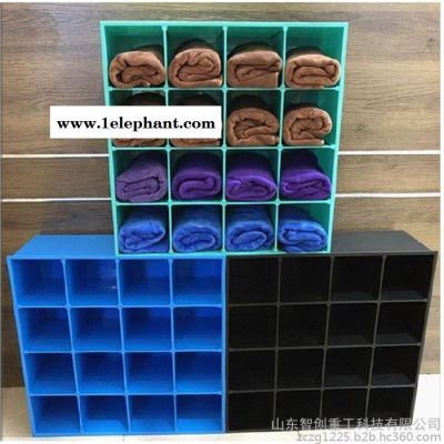 智创ZC-011型挂壁式毛巾架 理发美发店美容院壁挂式毛巾 收纳盒架挂墙创意格图7