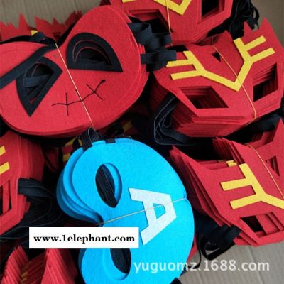 儿童毛毡眼罩 万化装舞会圣节面 动物毛毡面具 可定制图2