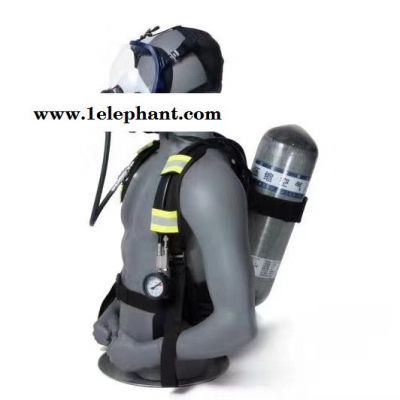 消防正压式压缩氧气碳纤维钢瓶空气呼吸器带呼吸面具面罩6.8L图6