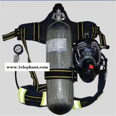 消防正压式压缩氧气碳纤维钢瓶空气呼吸器带呼吸面具面罩6.8L图3