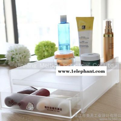 Likecao 亚克力化妆品收纳盒 饰品收纳盒 洗浴用品放置架 彩妆架家居用品图2