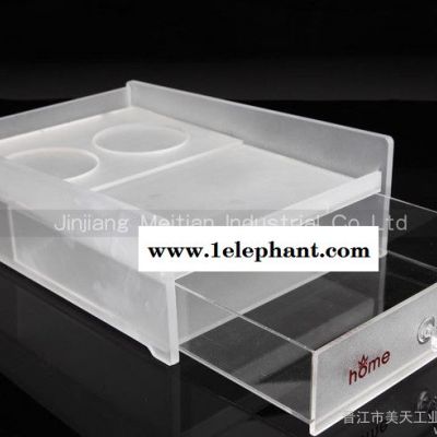 Likecao 亚克力化妆品收纳盒 饰品收纳盒 洗浴用品放置架 彩妆架家居用品图3