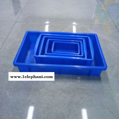 加厚周转箱长方形塑料零件盒螺丝盒工具收纳盒子物料箱胶框可带盖1号零件盒