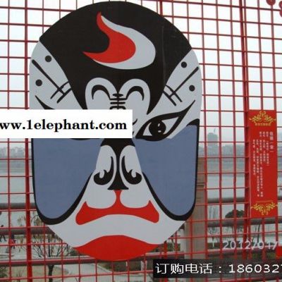 辽宁省雕塑沈阳雕塑康大雕塑脸谱雕塑户外大型不锈钢彩绘唱戏人物面具脸谱雕塑园林景摆件图2