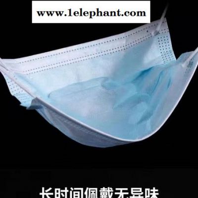 厂家批量生产三层一次性成人儿童口罩 蓝白一次性儿童口罩专用图2