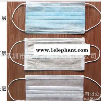 促销一次性无纺布口罩 户外三层防雾霾口罩 防尘防流感口罩图2