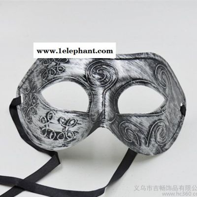威尼斯圣诞化妆舞会复古面具金银爵士面具男士表演聚会面具图3