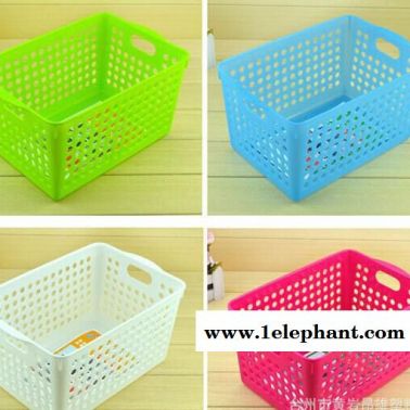 韩式 磨砂塑料收纳盒 彩色整理盒 大号杂物盒 杂物箱