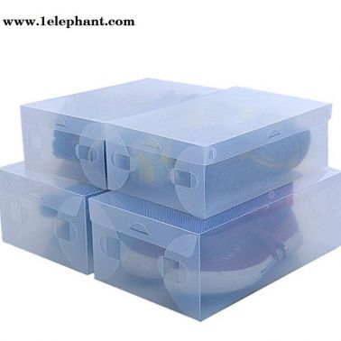 男款/PP塑料鞋盒/水晶透明彩色鞋盒/塑料PP收纳盒塑料收纳