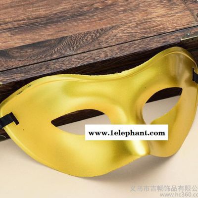 圣诞节化妆舞会男女成人男士平头单色面具演出聚会必备道具图3