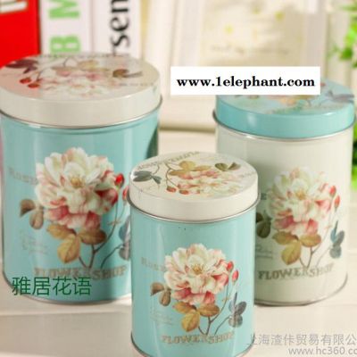 铁皮收纳盒 饼干罐 铁皮盒 创意收纳 rose玫瑰 批发定制图3