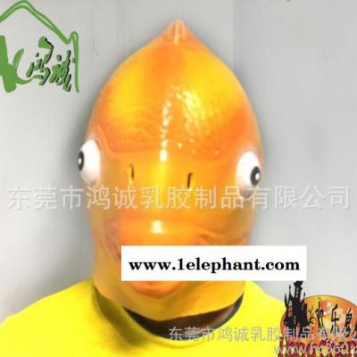 西游记龙宫金鱼面具 万圣节恐怖鲤鱼头套动物面具酒吧表演cos图2
