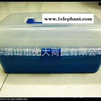 双层透明PP塑料盒收纳盒储物盒图2