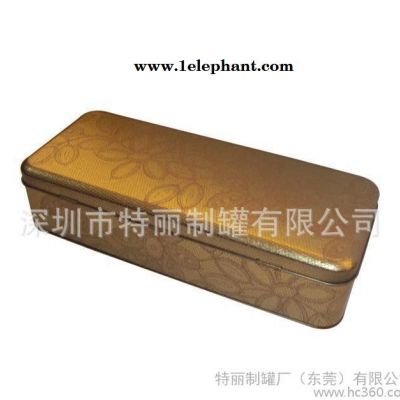 金色 收纳盒 食品罐 马口铁盒 包装盒图2