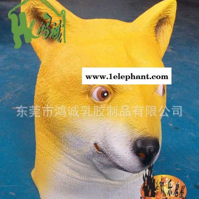 万圣节神烦狗面具 宠物狗沙皮狗头套 动物** 忠犬八图2
