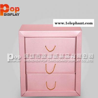 纸质瓦楞收纳盒，三层收纳整理柜，杂物收纳箱图3