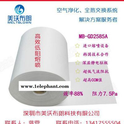 美沃布朗定制高效低阻N95口罩熔喷无纺布美标口罩熔喷布免费打样图2
