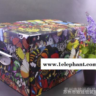 花蝴蝶结饰品礼盒 可折叠硬纸板收纳盒  礼品纸盒订制图3