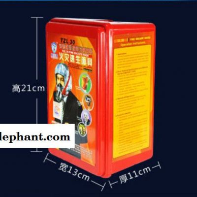 国标/消防面具口罩/防火防烟防毒面具/酒店家用火灾逃生面具面罩图2