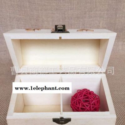 木质工艺茶叶盒 多格收纳木盒 实木翻盖茶叶盒 珠宝首饰收纳盒图3