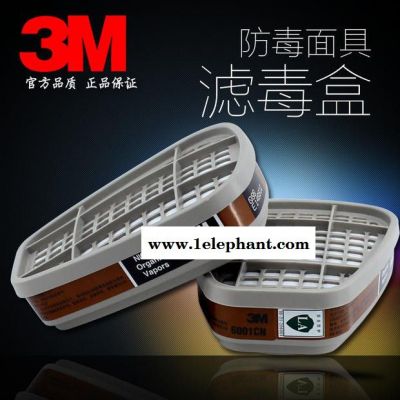 3M喷漆6001CN防有机气体防毒面具滤毒盒 6200配 3M6001图2